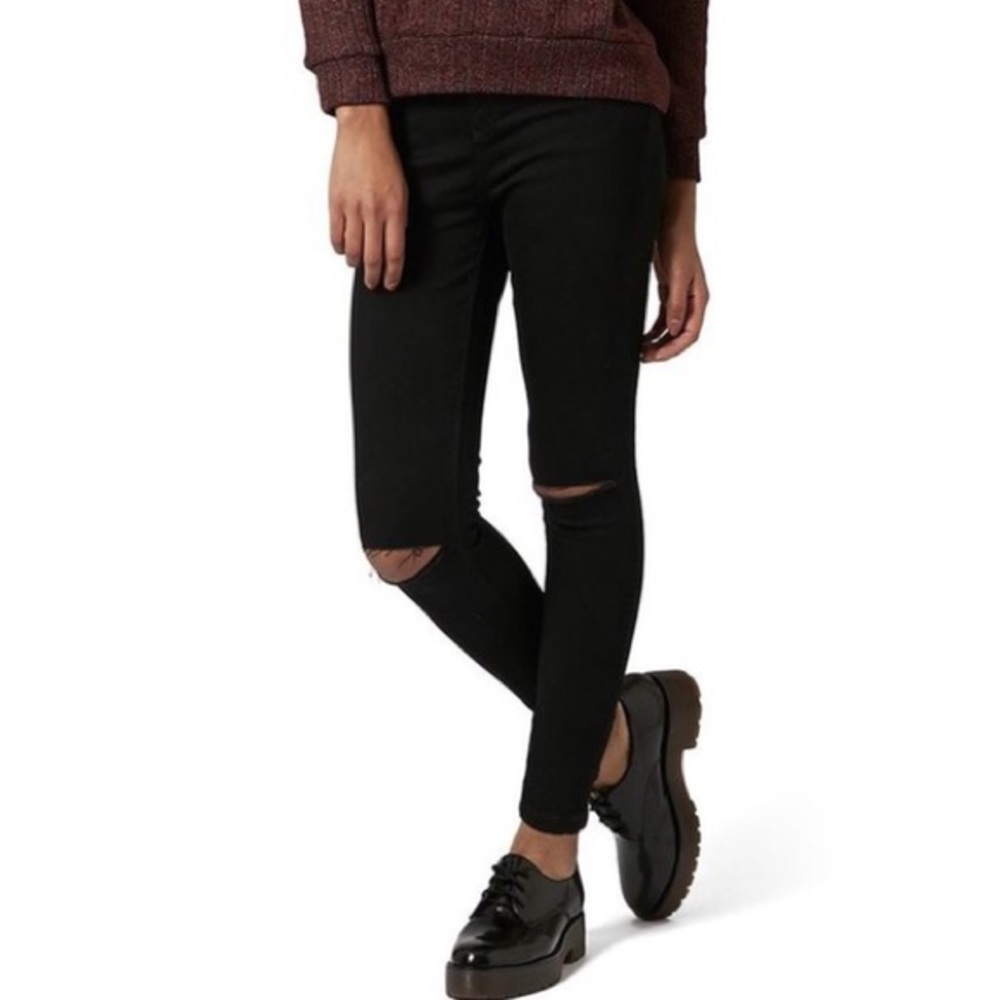 J. Crew Ripped Knee Skinny Jeans